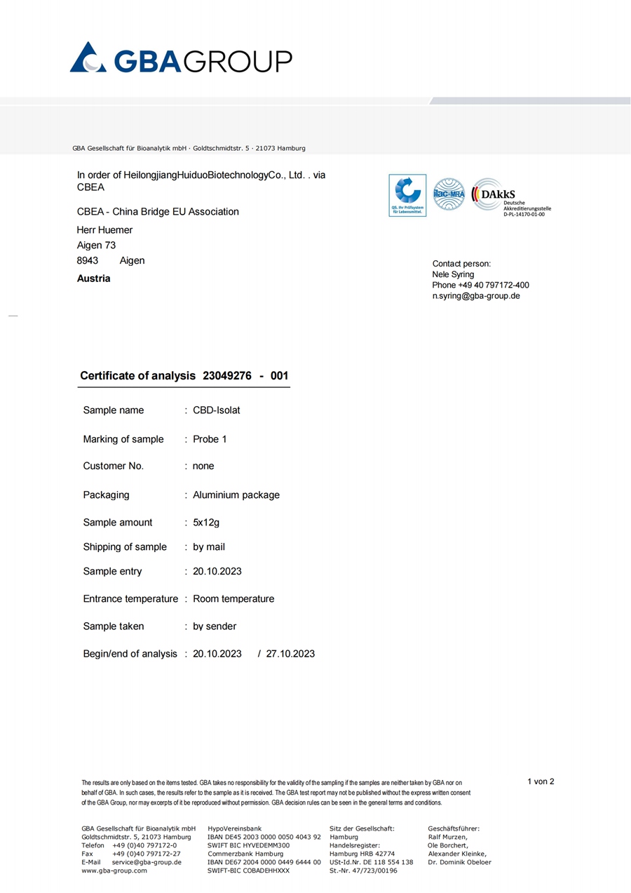 GBA Group _ Pesticide Residue